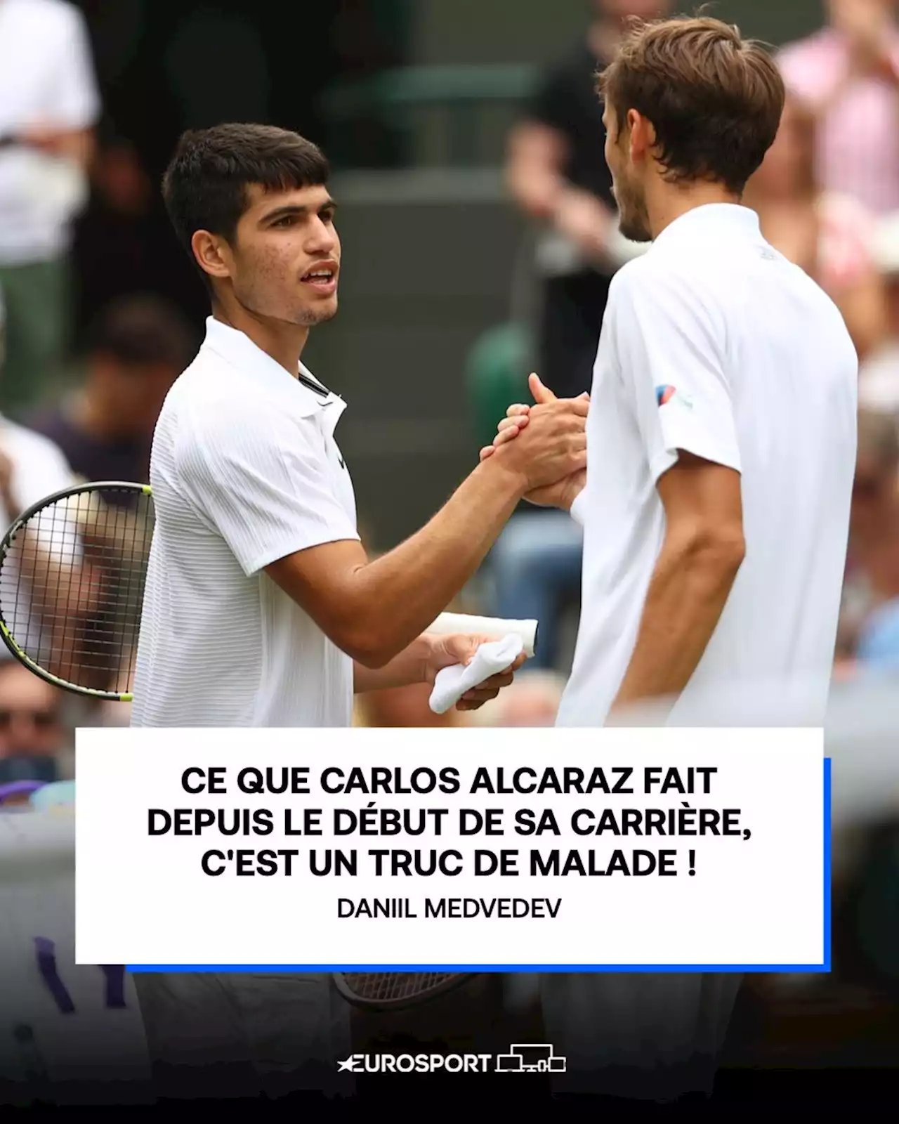 Daniil Medvedev sur Alcaraz : 'Ce que Carlos fait depuis le début de sa carrière, c'est un truc de malade'