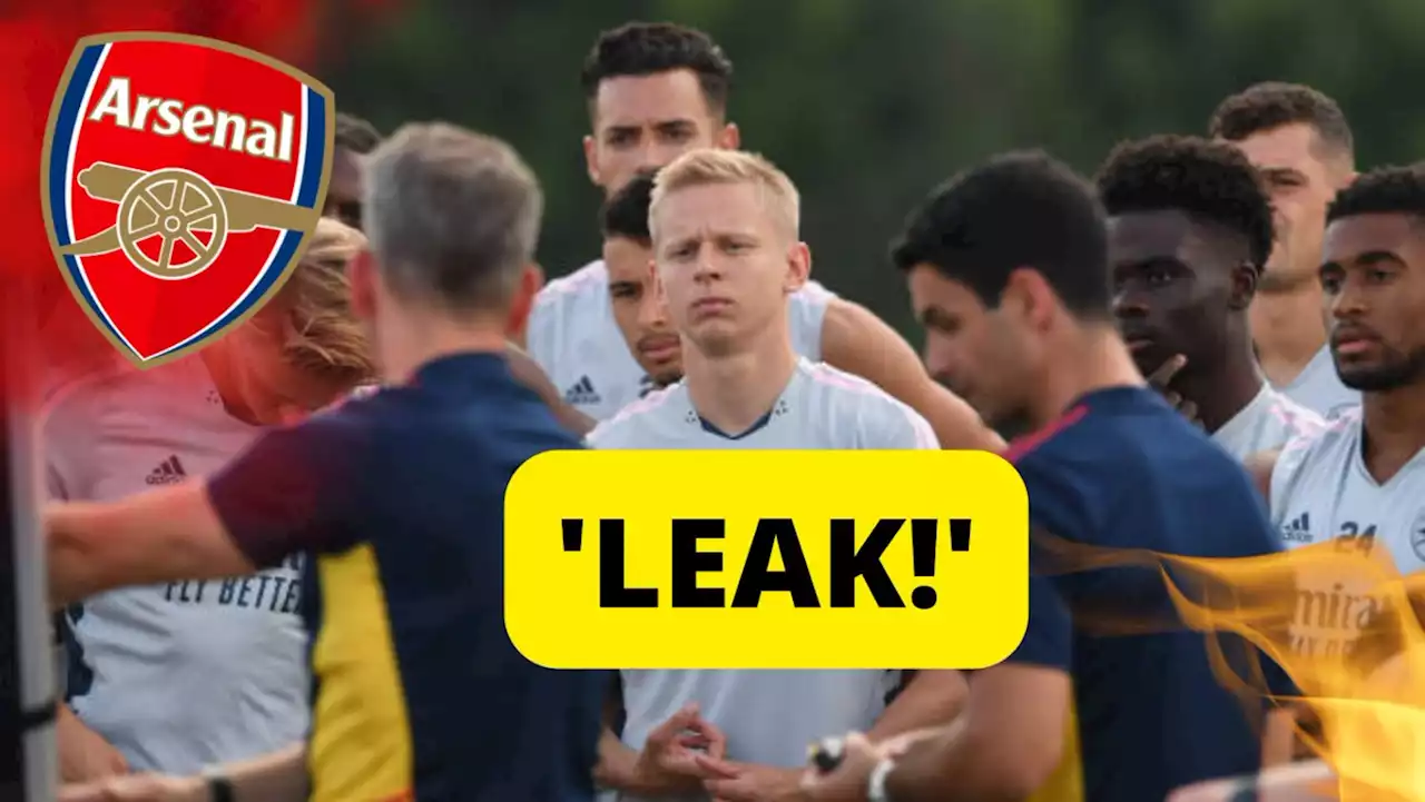 Arsenal claim issued by expert after Zinchenko leak