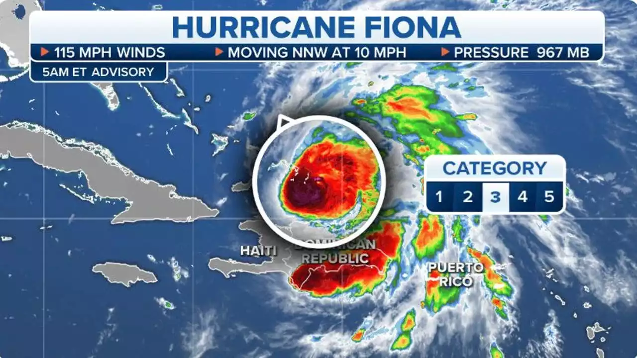 Fiona intensifies into major hurricane near Turks and Caicos Islands and could approach Bermuda as Category 4