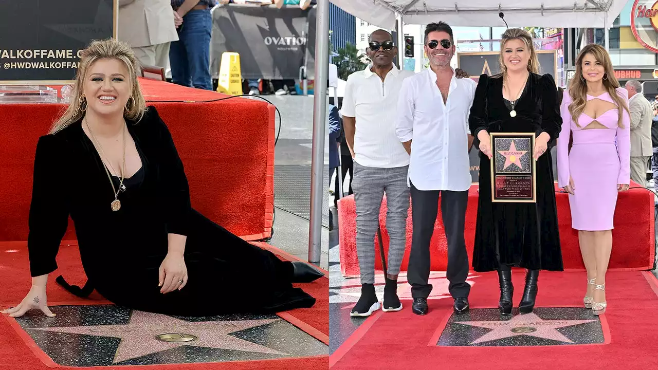 Kelly Clarkson reunites with original 'American Idol' judges to receive her star on Hollywood Walk of Fame