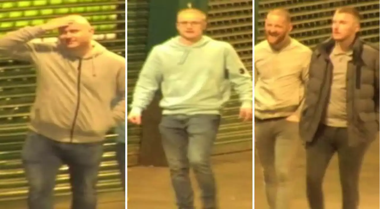 Cops want to speak to these four men after city centre assault