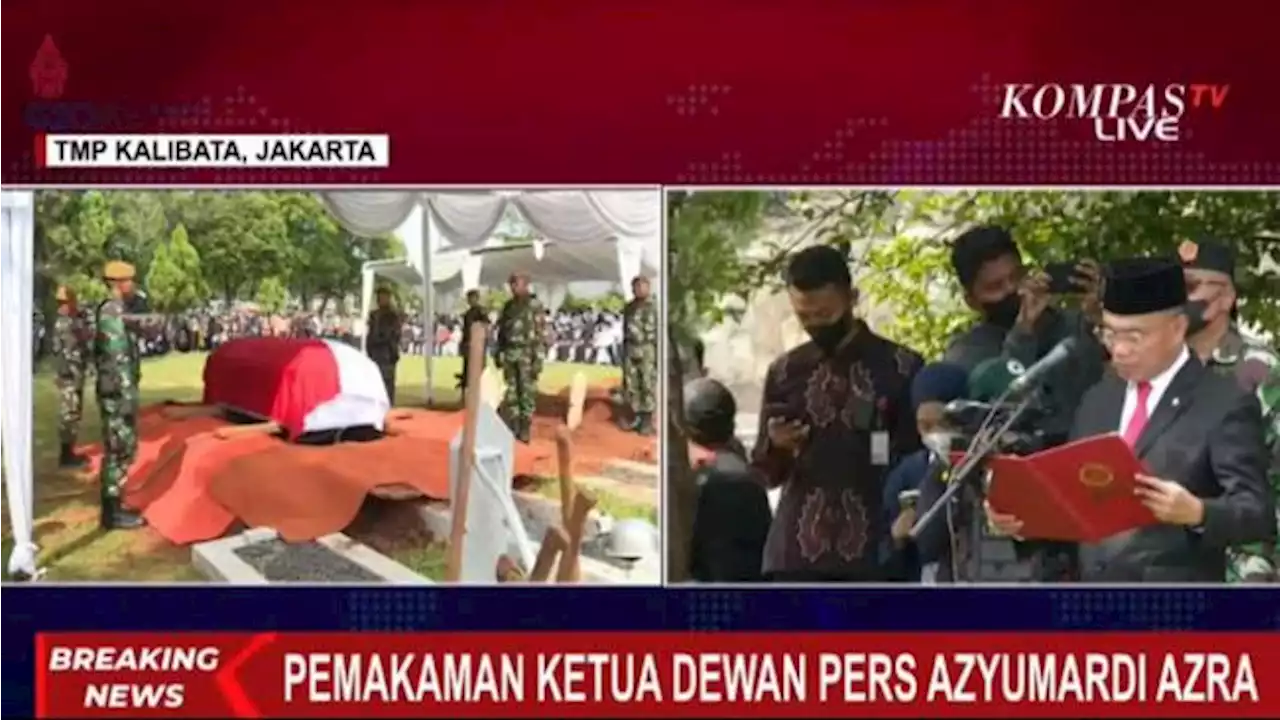 Jenazah Azyumardi Azra Dimakamkan, Menko PMK Pimpin Upacara Pemakaman