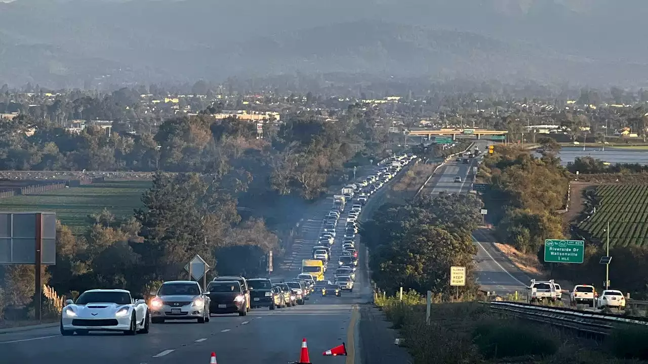 Highway 1 in Moss Landing shut down for hours due to power plant fire