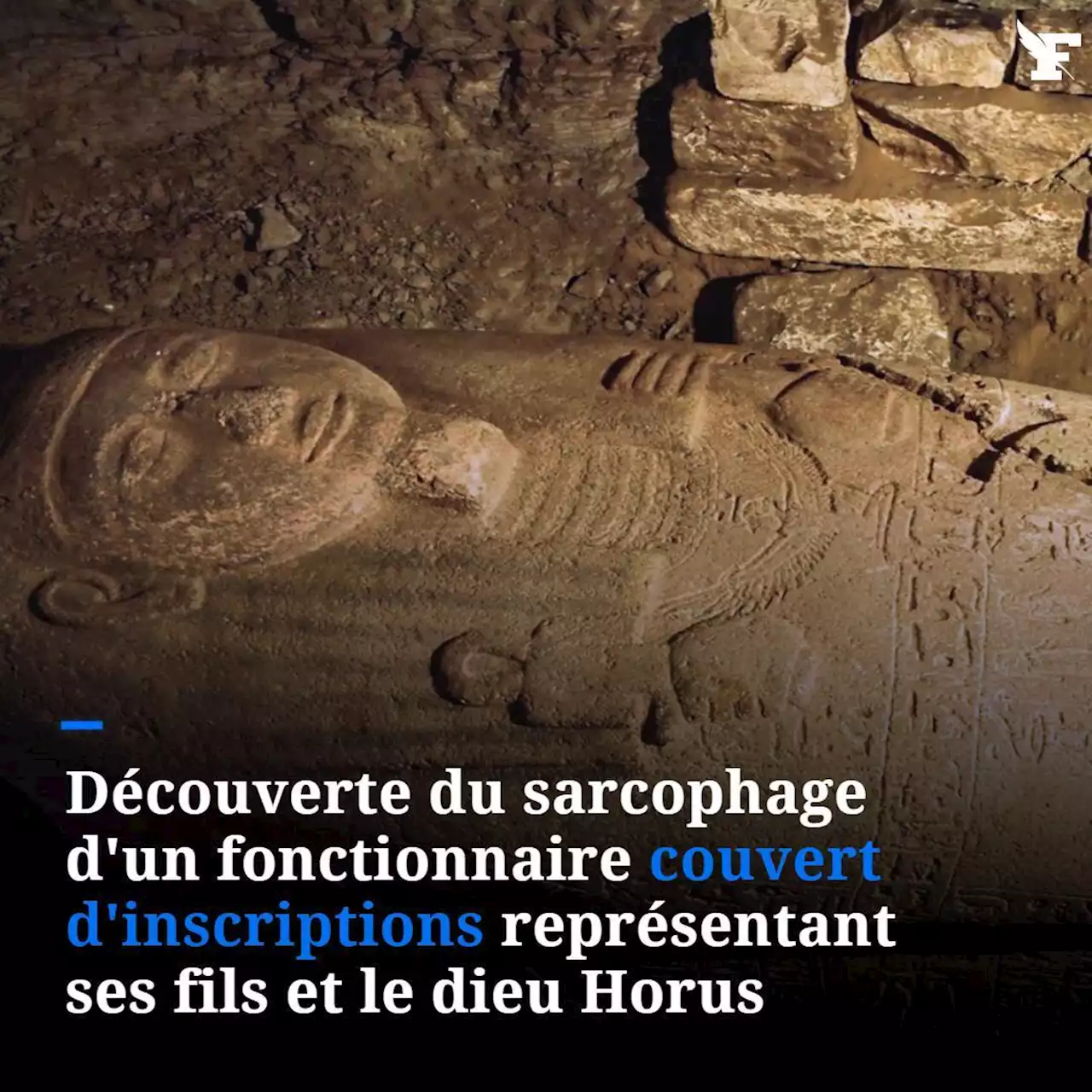 Découverte du sarcophage d'un fonctionnaire en charge des offrandes à l'ensemble des dieux de Haute et Basse Égypte