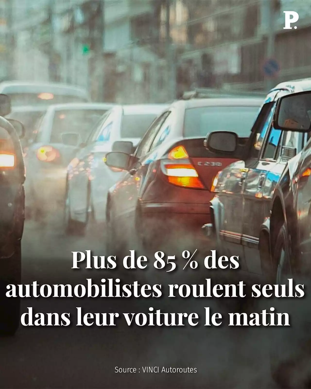 Plus de 85% des automobilistes roulent seuls dans leur voiture, selon Vinci