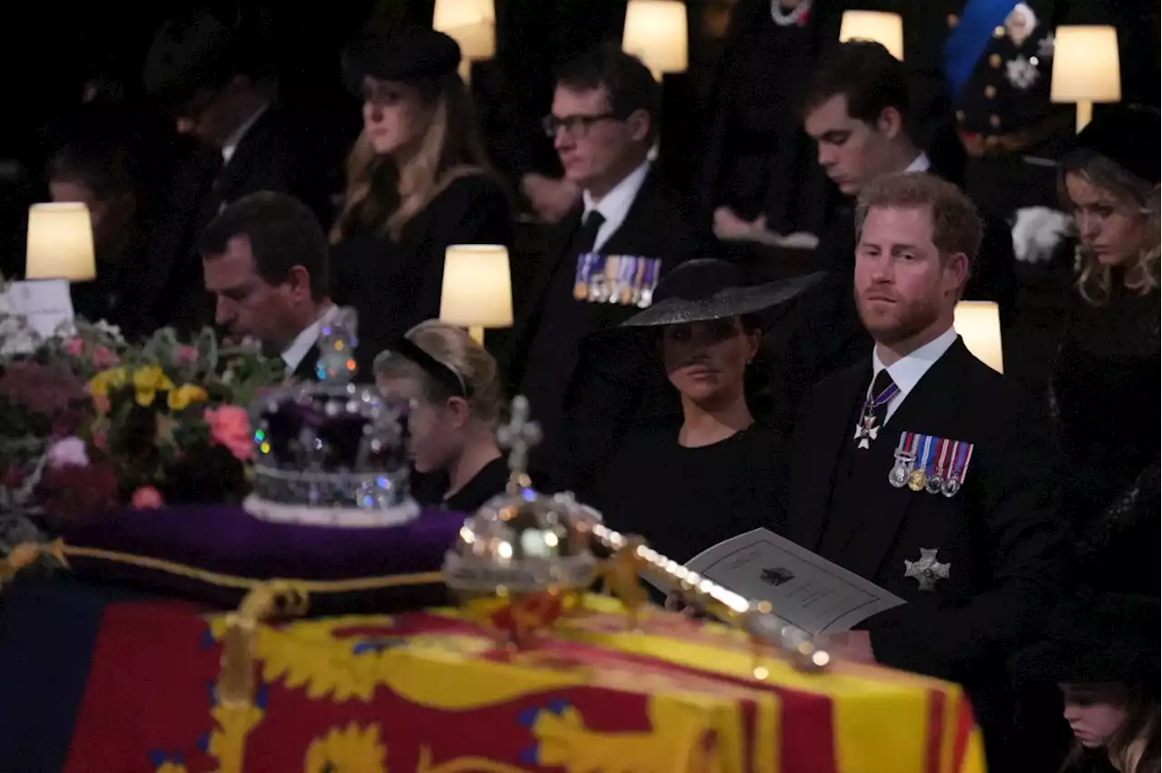 Meghan Markle looked particularly bereft leaving queen’s committal service