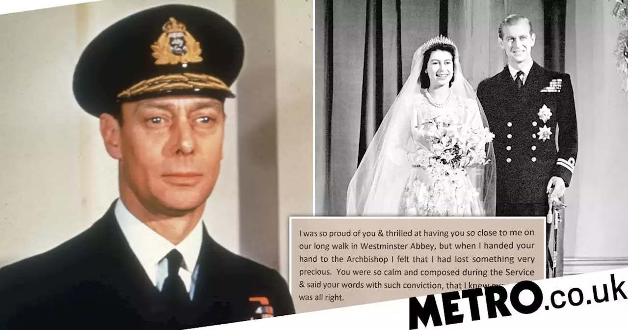 George VI's letter he gave to daughter Queen Elizabeth II after her wedding day