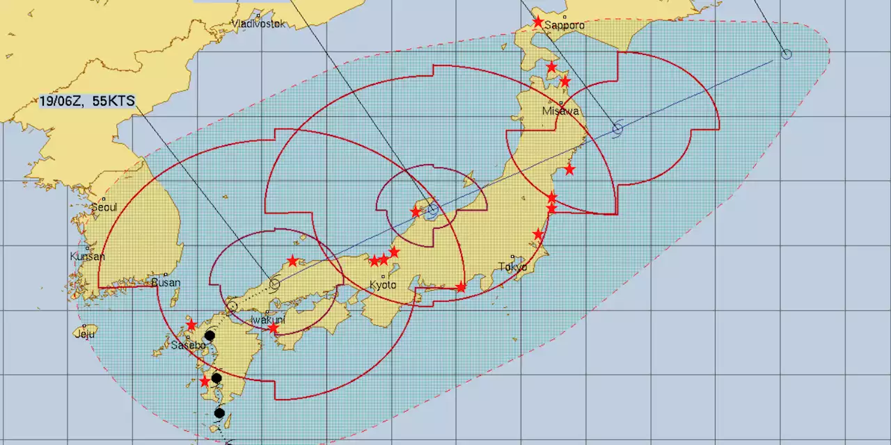 Map shows how close Super Typhoon Nanmadol is to Japan's nuclear plants