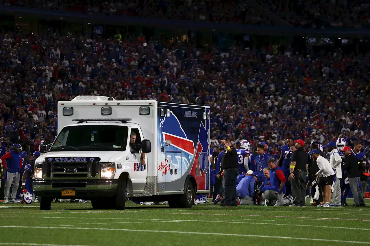 Bills’ Dane Jackson exits in ambulance after scary collision with teammate