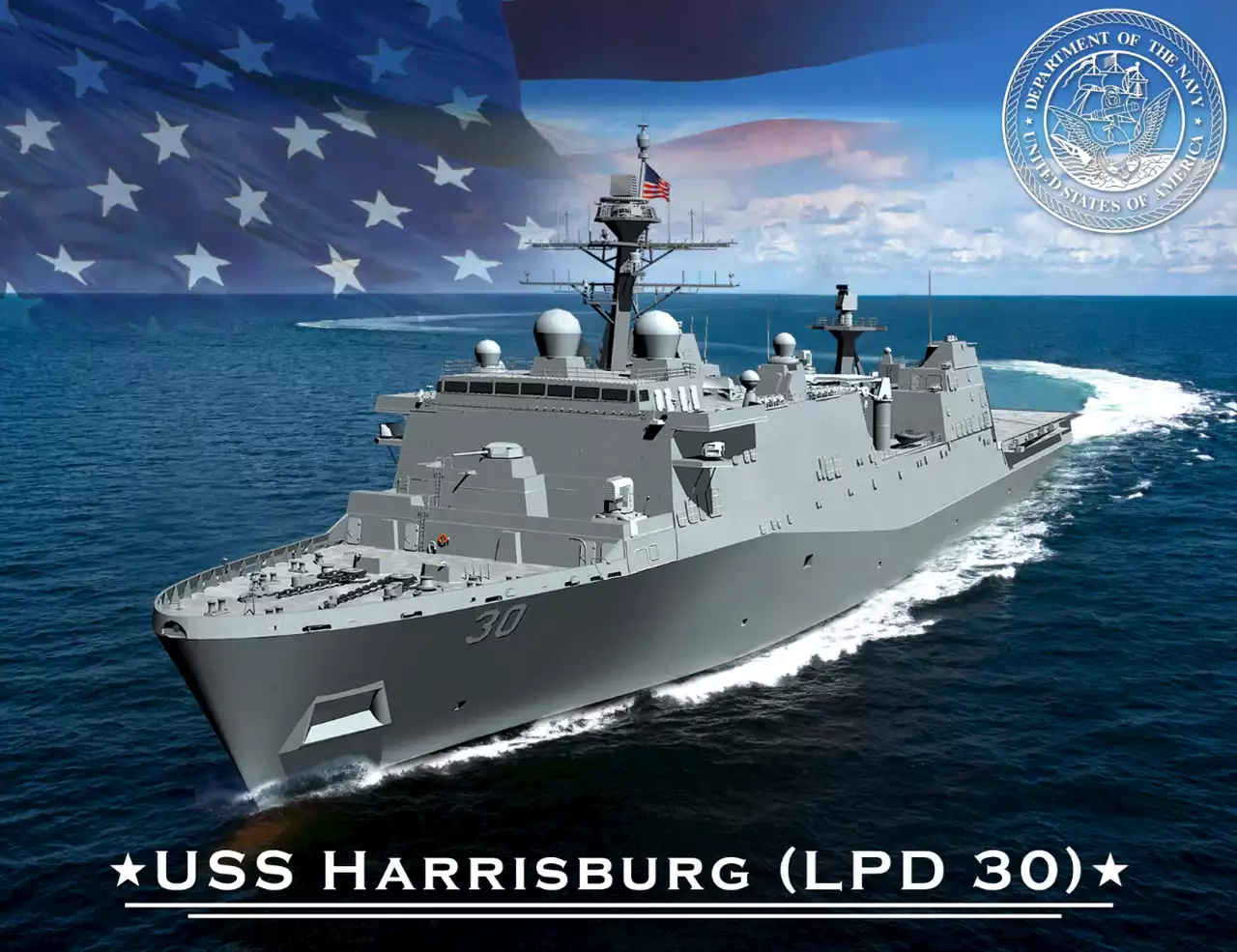 Naval officer provides update on USS Harrisburg’s construction