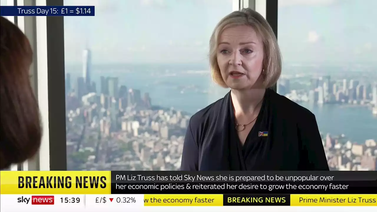 Liz Truss prepared to be an unpopular PM to boost economic growth