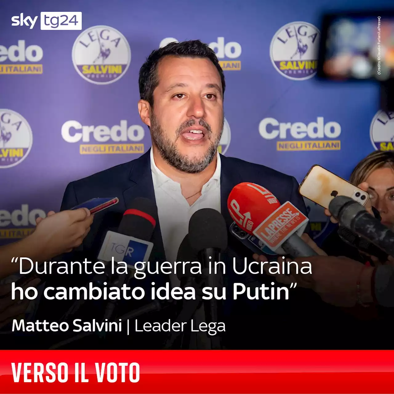 Salvini: 'Durante la guerra in Ucraina ho cambiato idea su Putin'