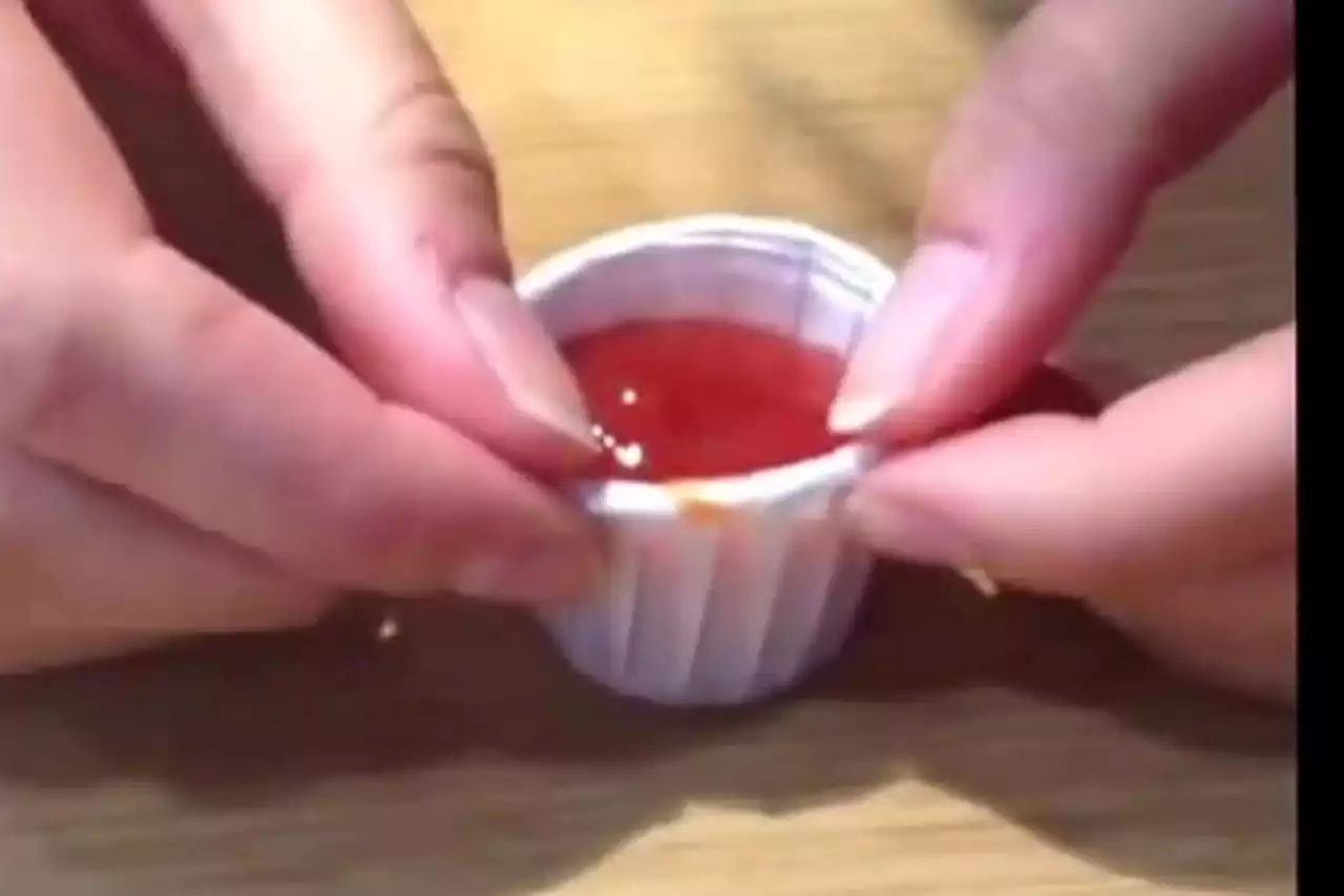 McDonald's fans are realising they've been using the paper ketchup pots wrong