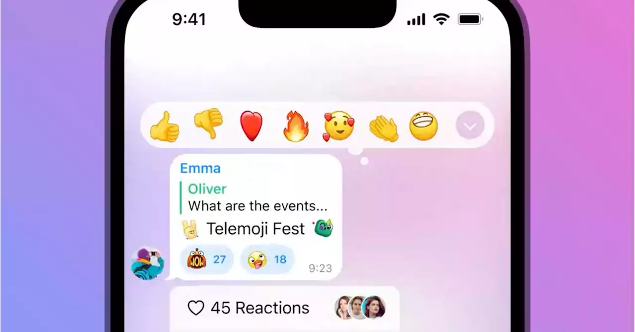 Emoji statuses and ‘infinite’ reactions are among Telegram’s latest features