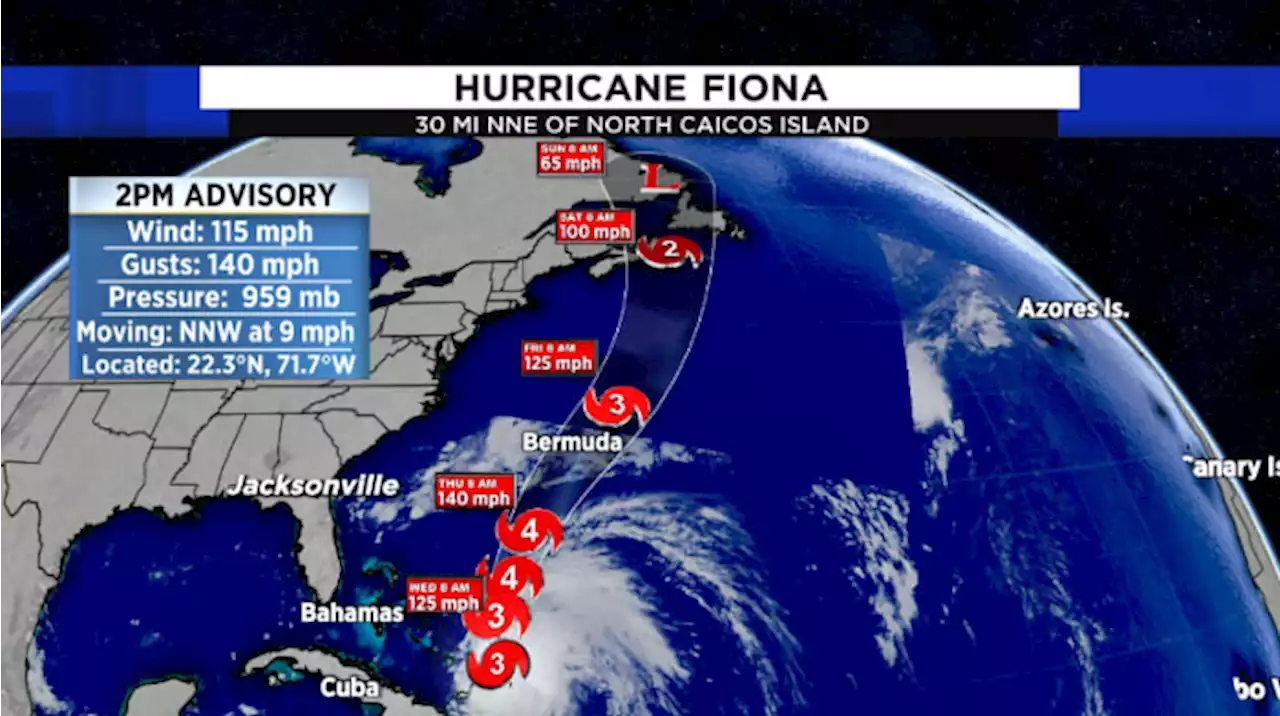 Major Hurricane Fiona slamming Turks and Caicos