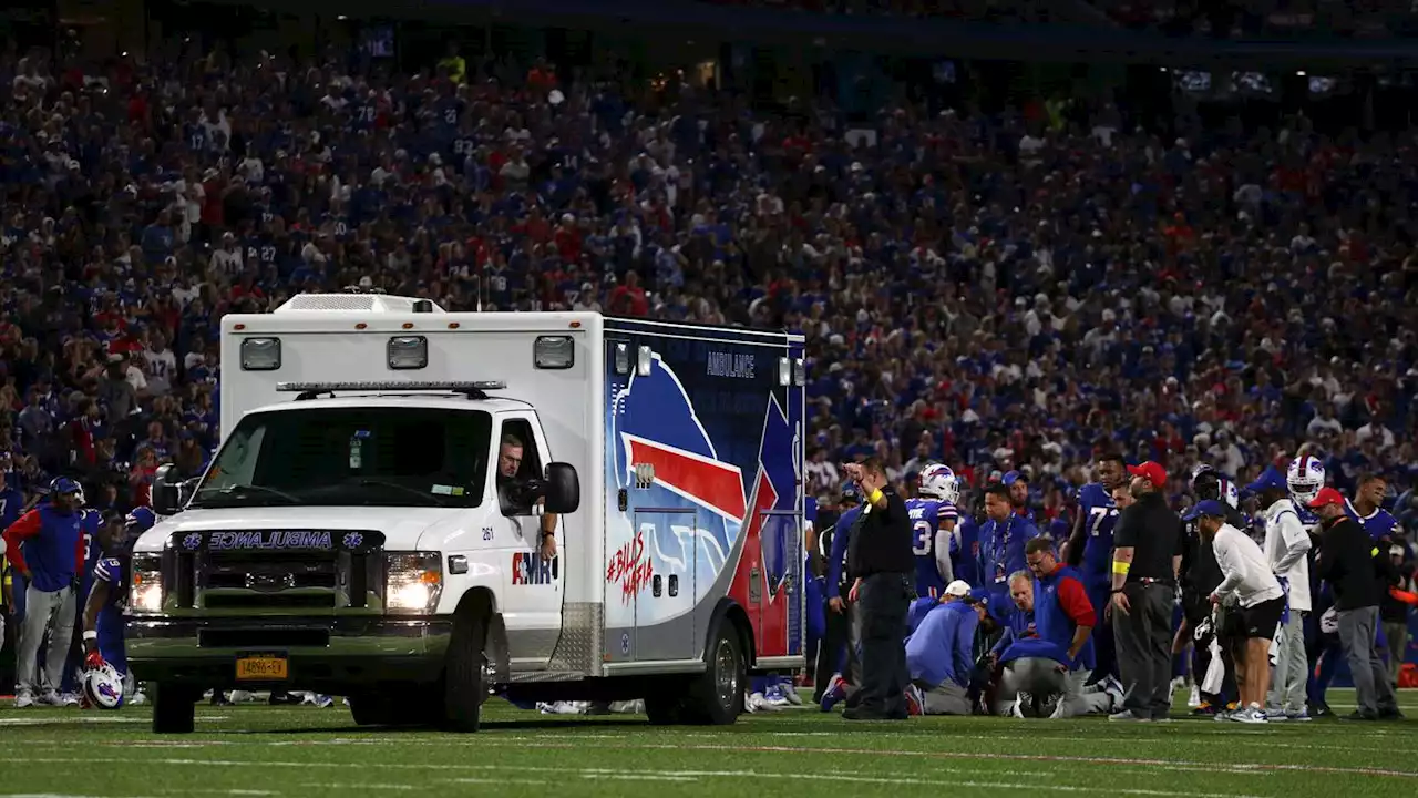 Bills CB Dane Jackson taken off field in ambulance after head-to-head collision with teammate