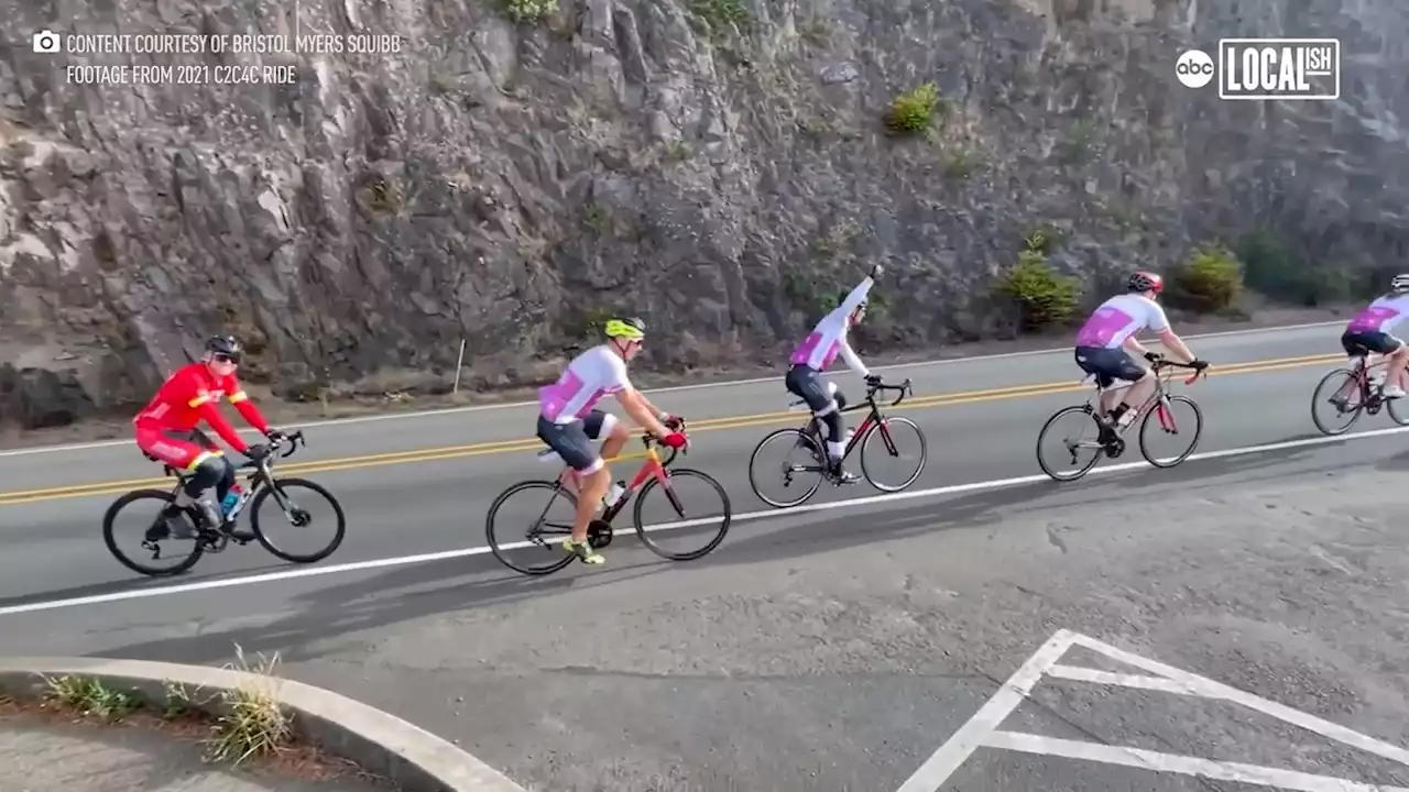 Cancer survivors bike across America to raise money for the V Foundation