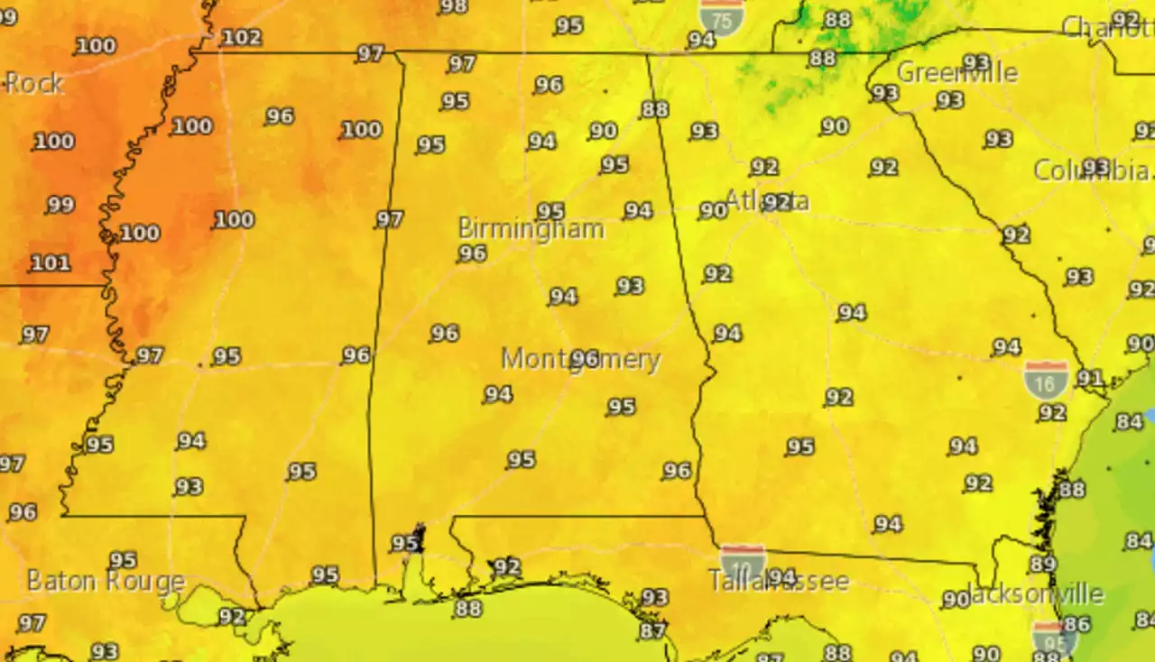 How hot was Tuesday in Alabama? (Spoiler: It was hot)