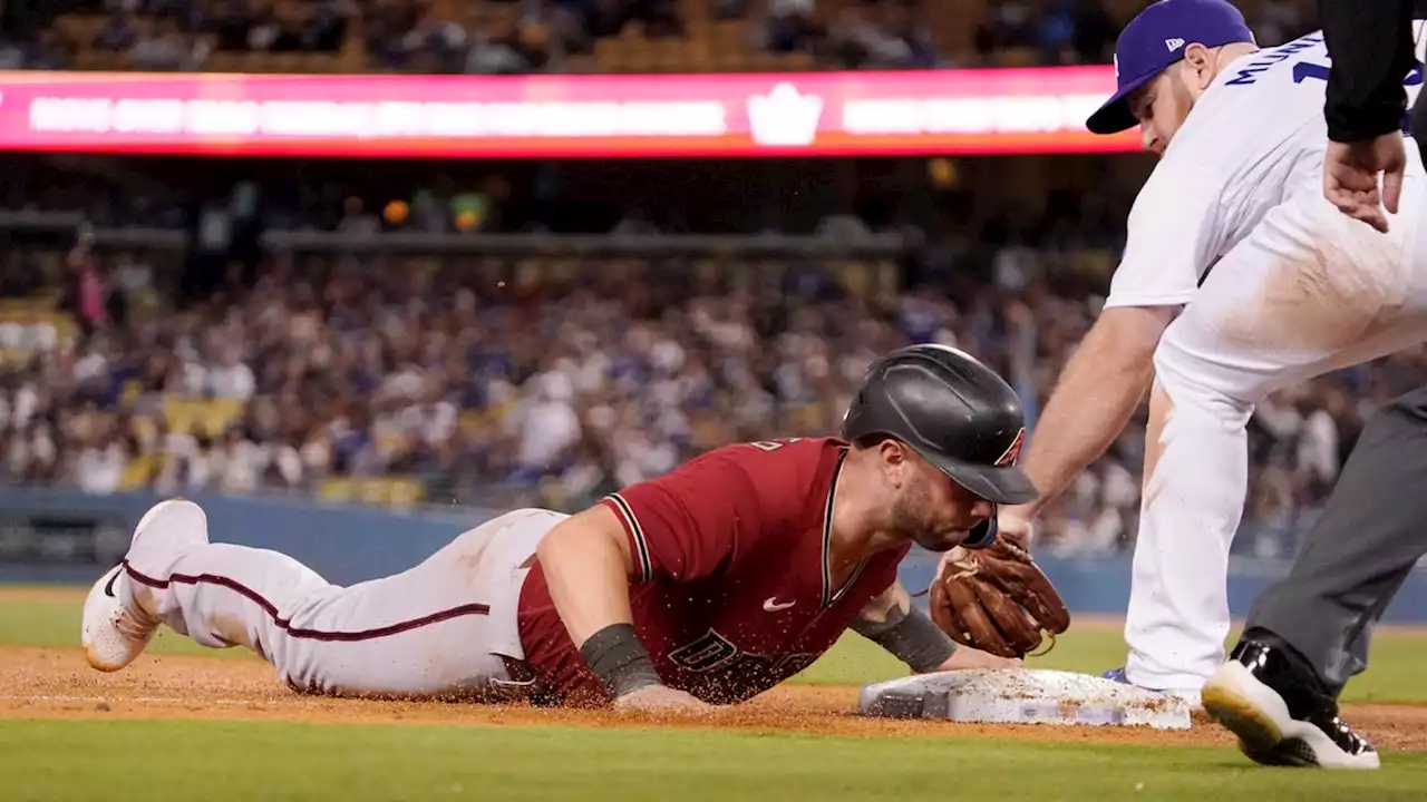 Diamondbacks earn twinbill split with Dodgers in Los Angeles