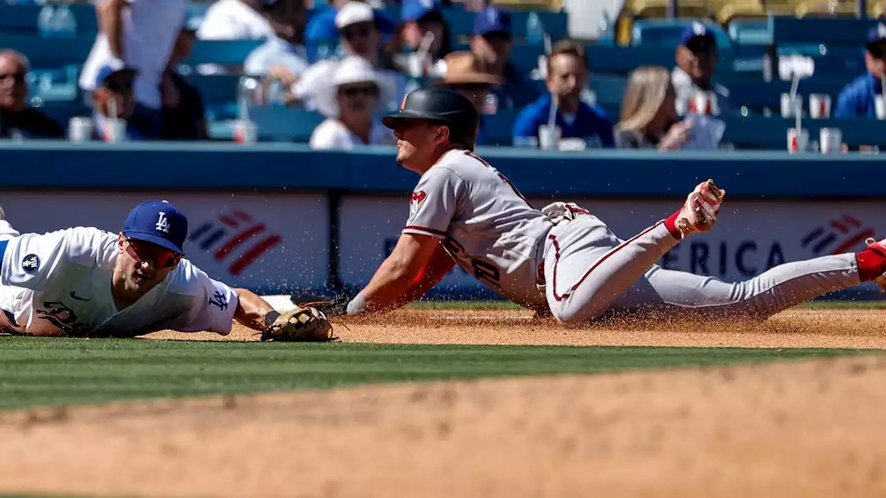 Dodgers rally to down Diamondbacks in first game of doubleheader