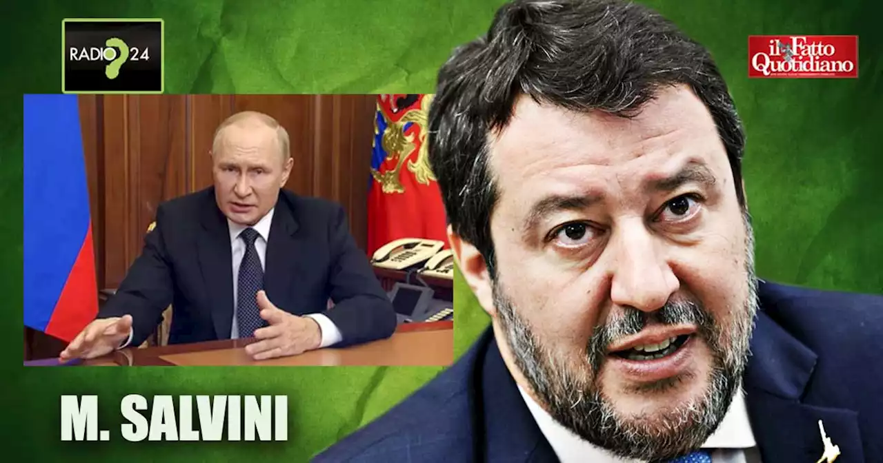 Salvini sbotta col conduttore di Radio24: 'Io pentito dei miei rapporti con Putin? Ma vuole che mi confessi e che reciti una preghiera?' - Il Fatto Quotidiano