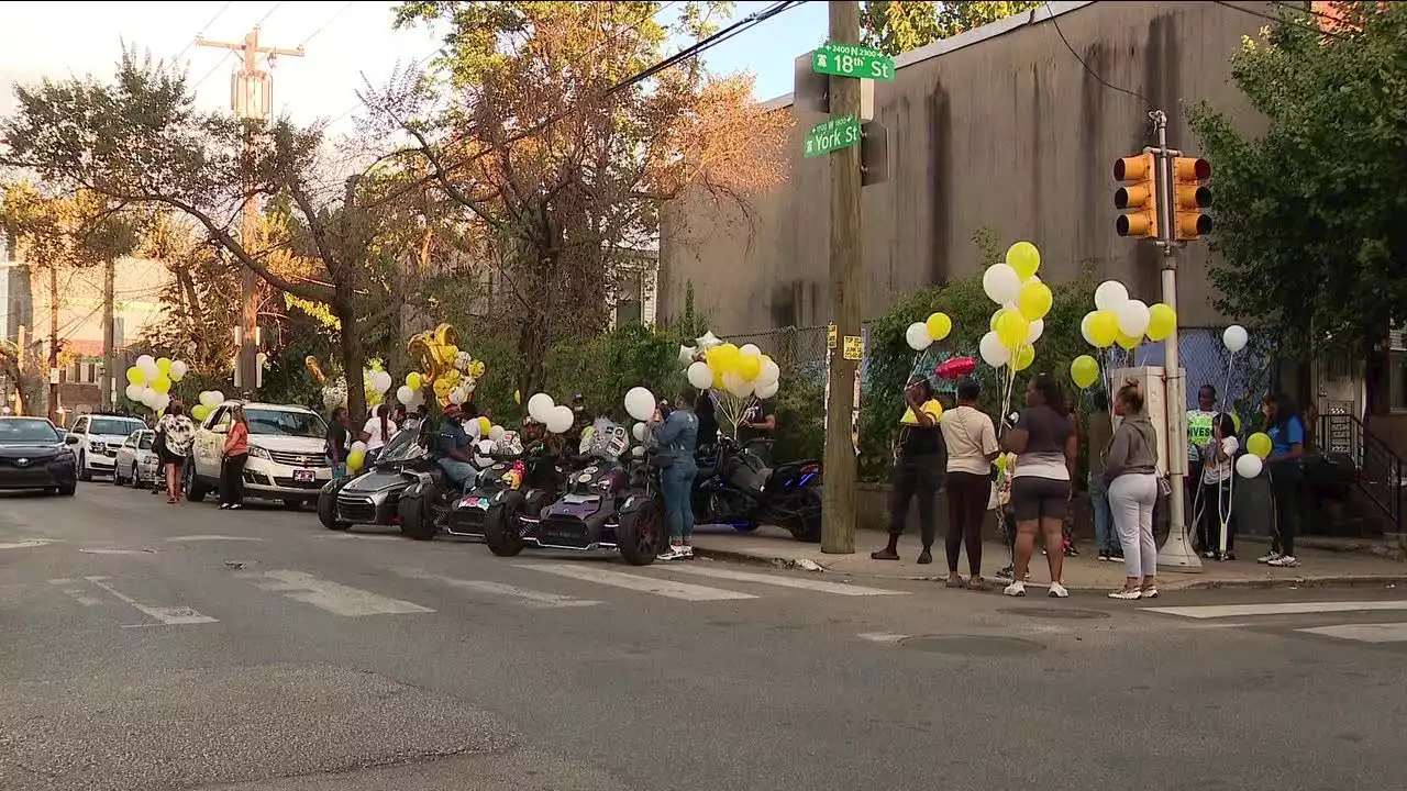 Friends, family hold balloon release to honor woman killed after a deadly argument in North Philadelphia