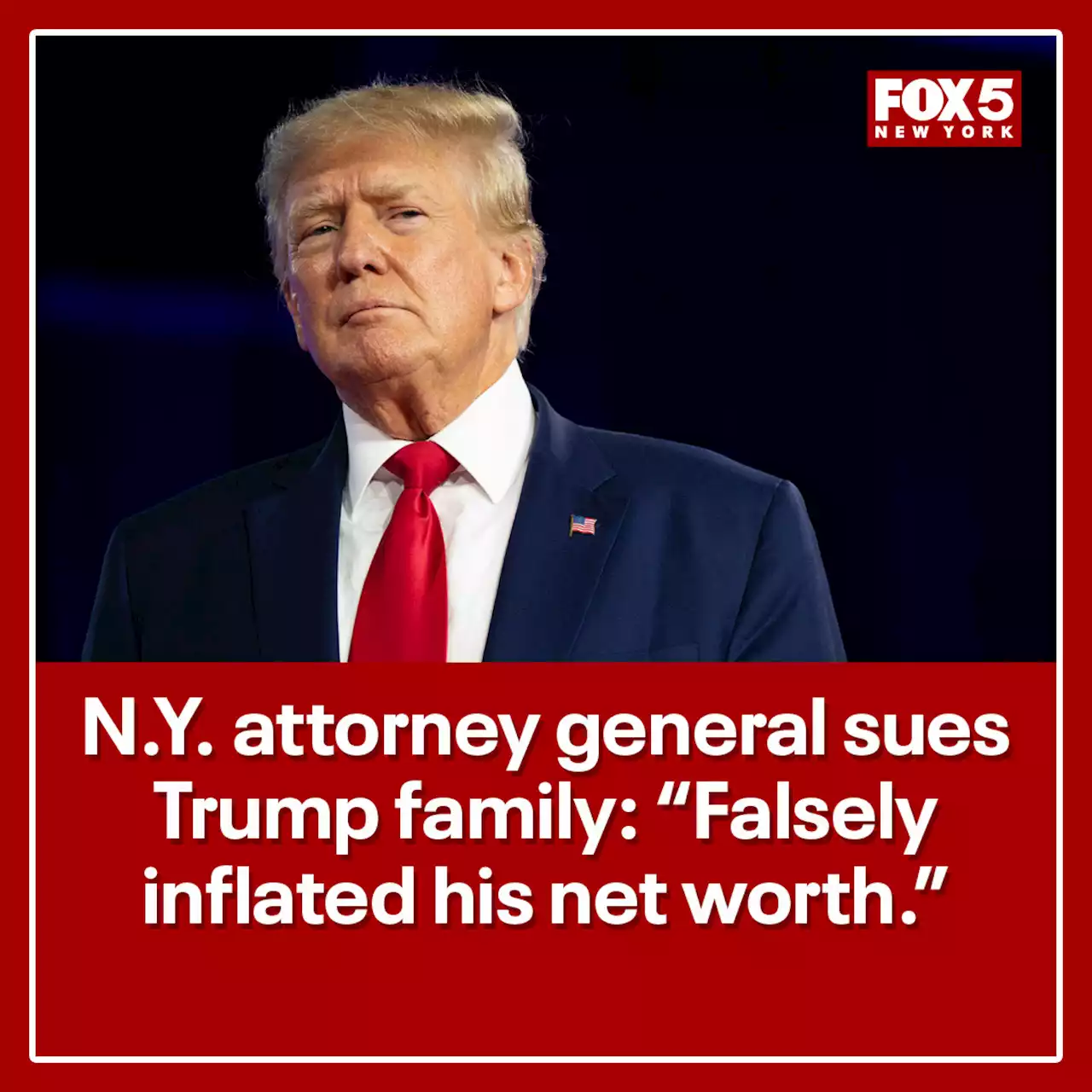 NY attorney general sues Donald Trump, his company