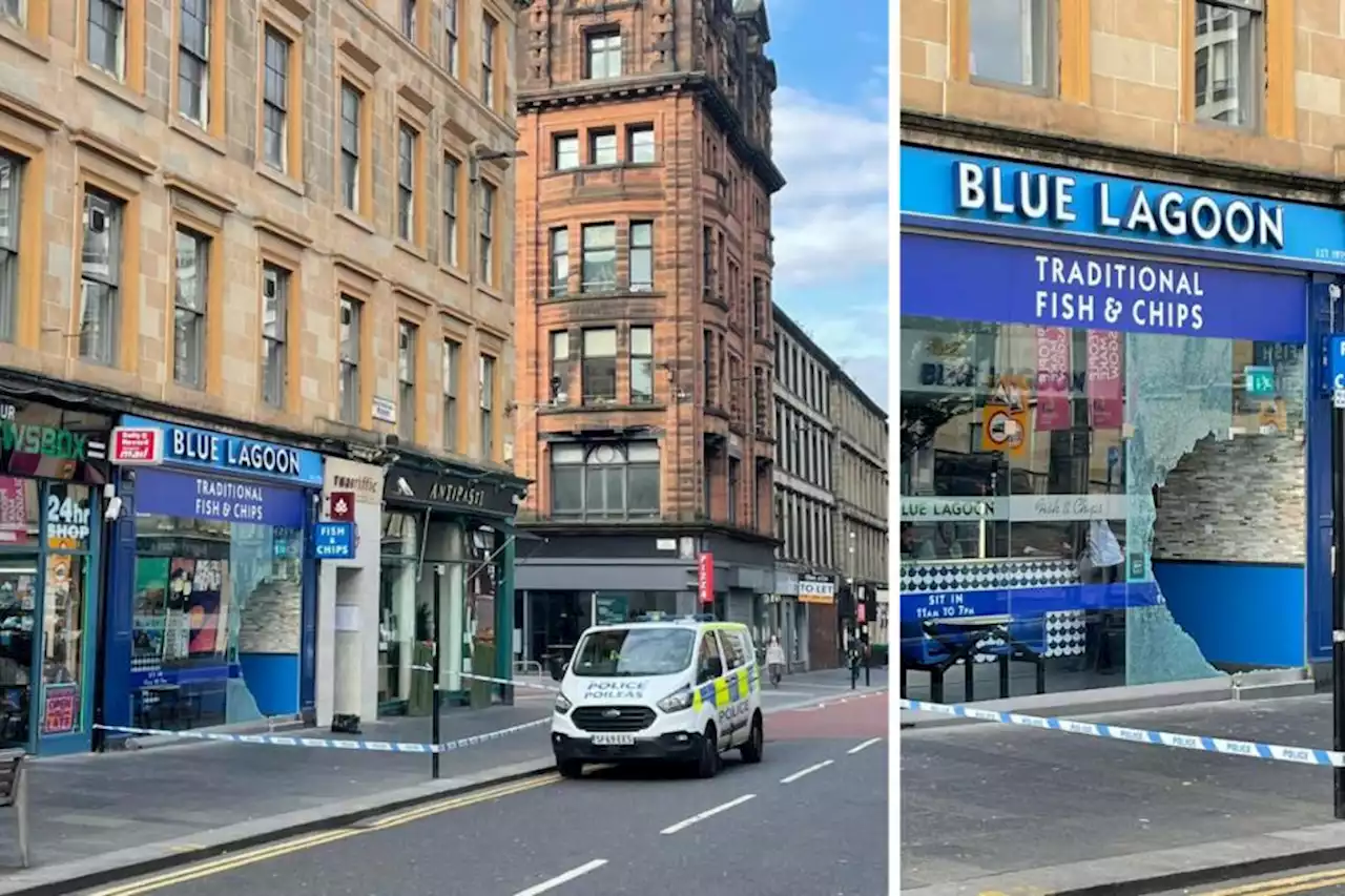 City centre chip shop taped off as cops on the scene