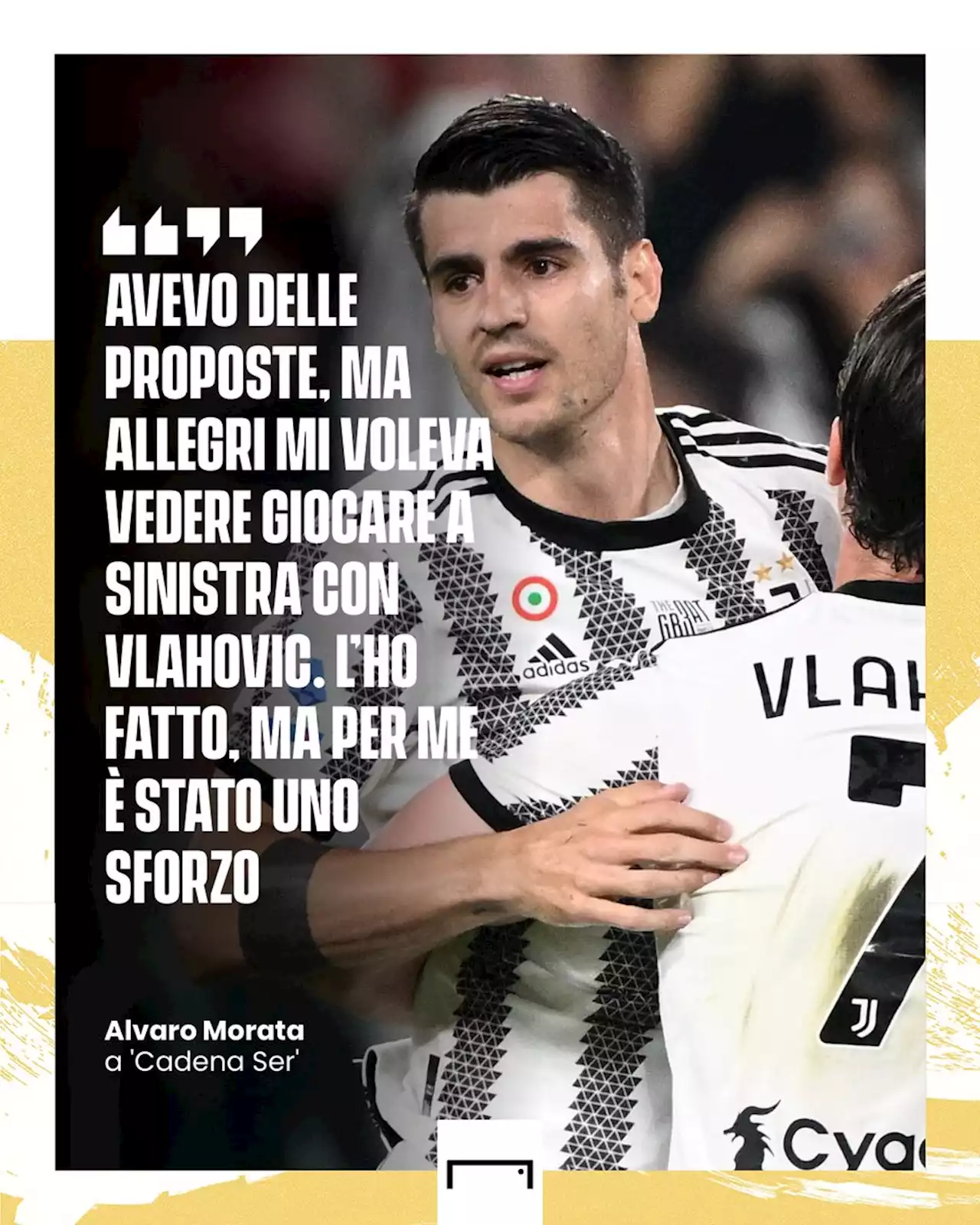 Morata e gli ultimi mesi alla Juventus: “Uno sforzo giocare con Vlahovic” | Goal.com Italia