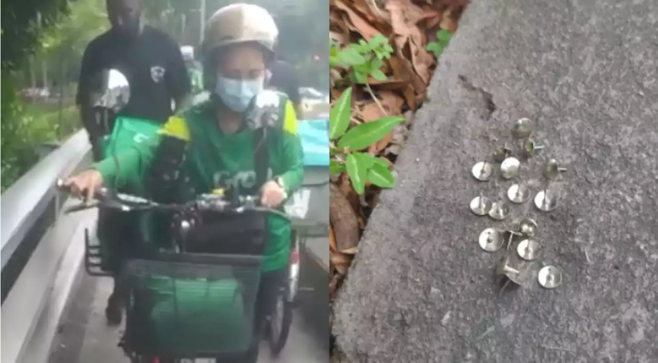 ‘Anti-cyclist’ throws thumbtacks all over Yishun PCN, causing punctured tires to around 30 riders - The Independent Singapore News