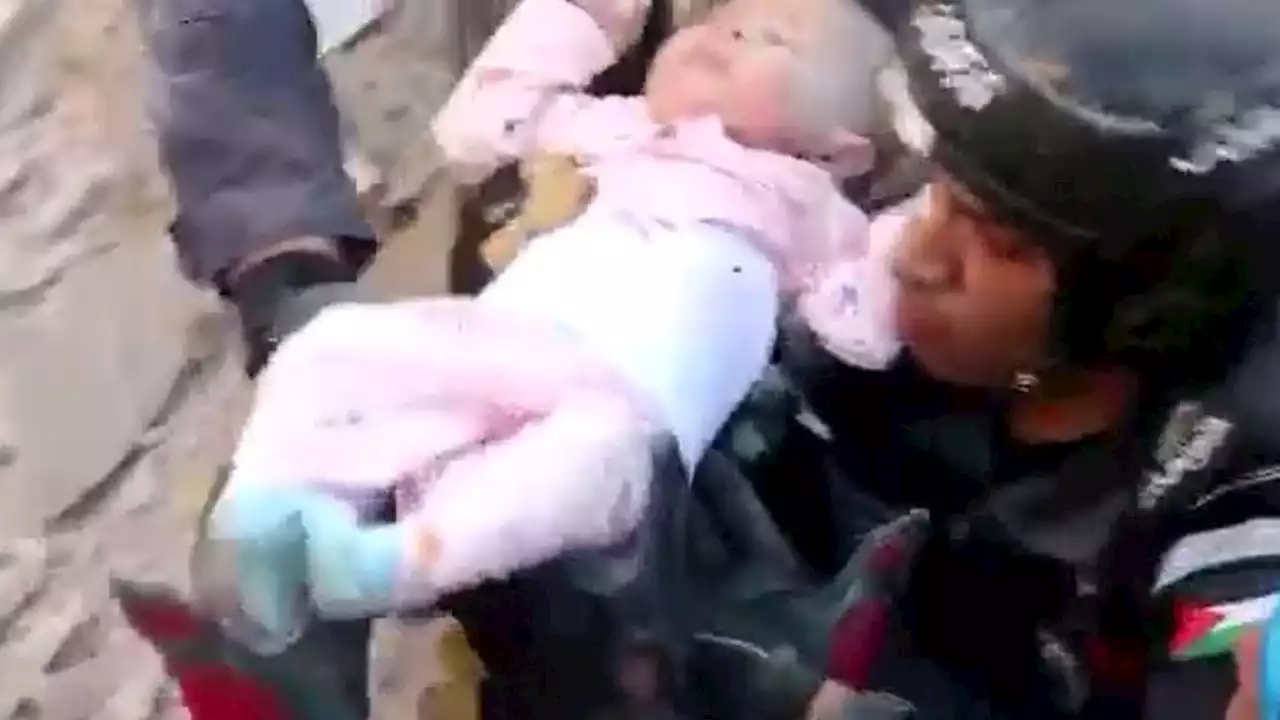 Watch: Baby pulled alive from rubble 26 hours after Jordan building collapse