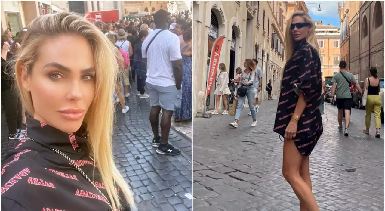 Ilary Blasi, la prima volta (ufficiale) in centro a Roma senza Totti: visita a Fontana di Trevi e pranzo con gli amici