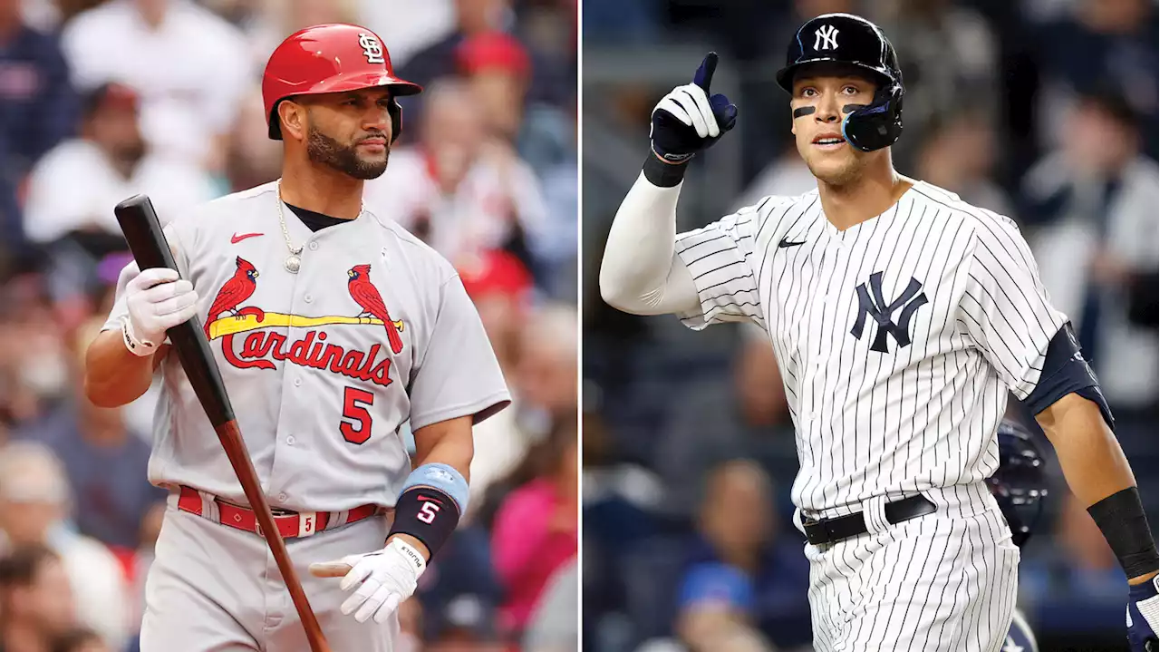 Two of baseball's biggest stars are closing in on major home run marks