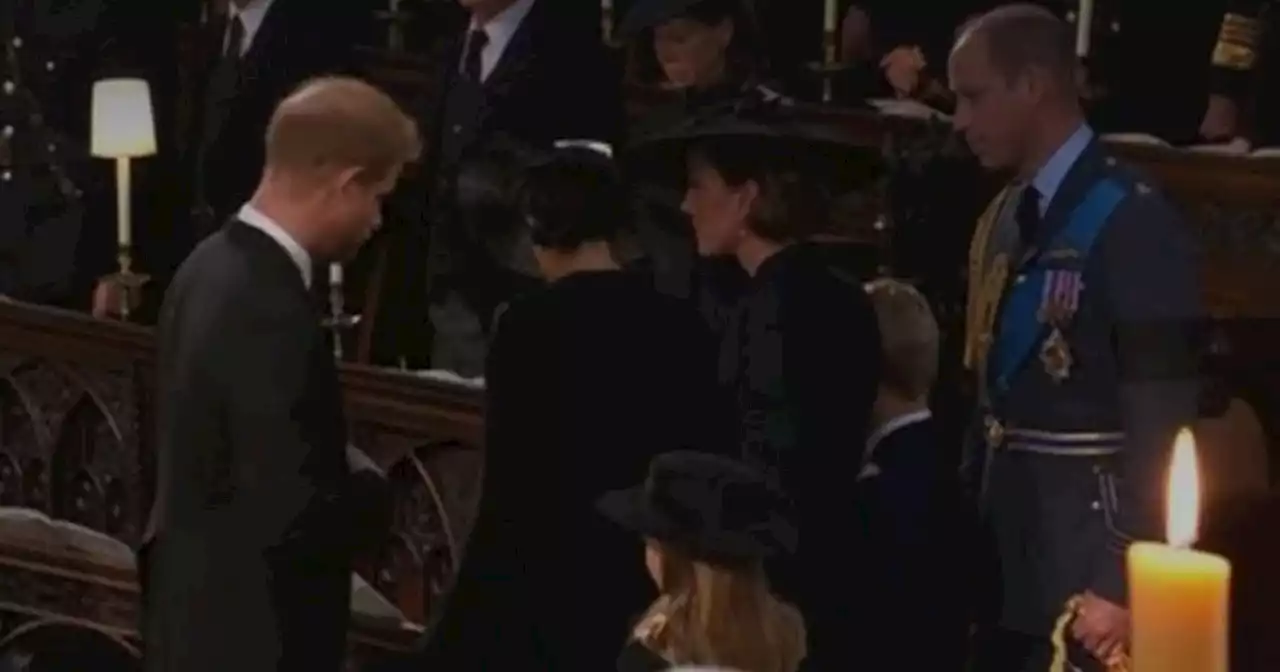 Harry 'made hand flick gesture' in tense moment at Queen's funeral, says expert