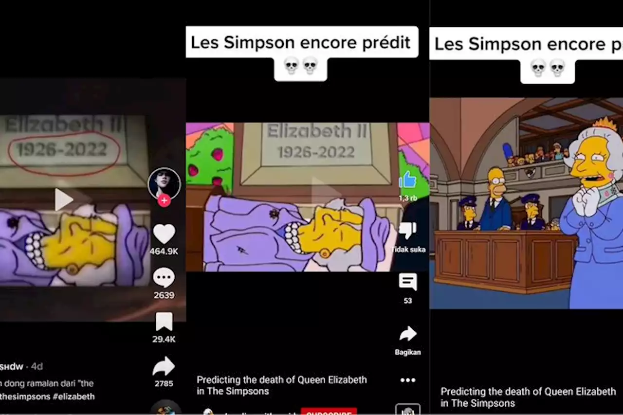 Kematian Ratu Elizabeth II sudah Diramal di The Simpsons, Benarkah? - Pikiran-Rakyat.com