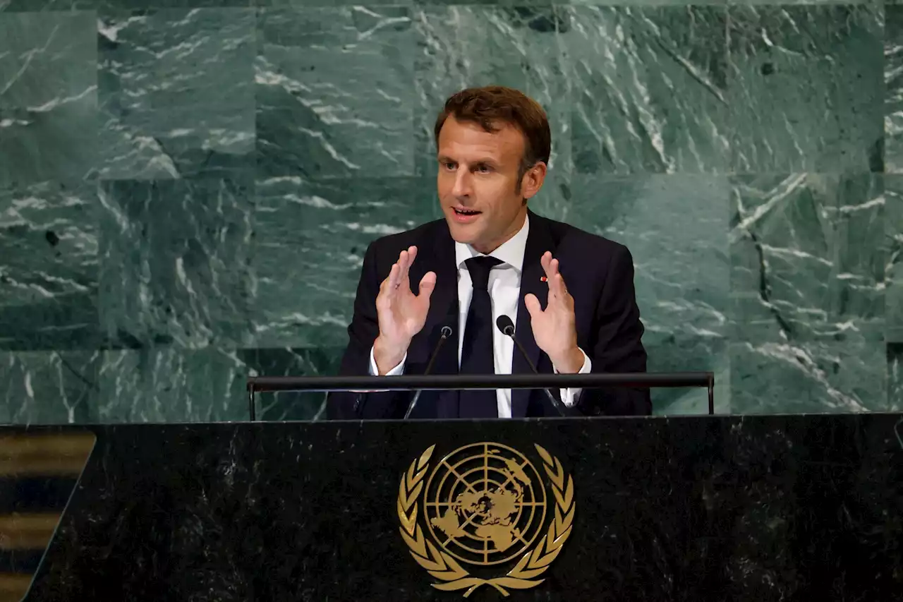 L'invasion de l'Ukraine par la Russie est un 'retour à l'âge des impérialismes', accuse Macron devant l'ONU