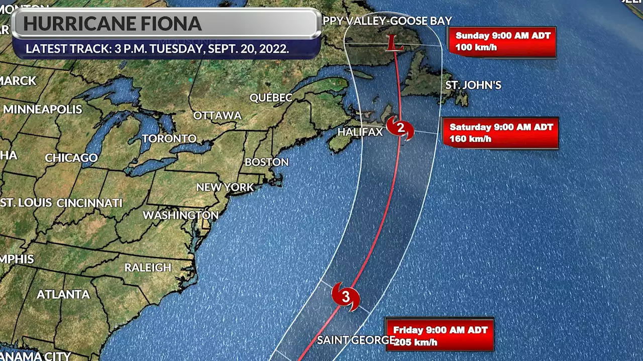 ‘Cone of uncertainty’: Remnants of hurricane Fiona could pass near P.E.I., bringing heavy wind and rain over weekend | SaltWire