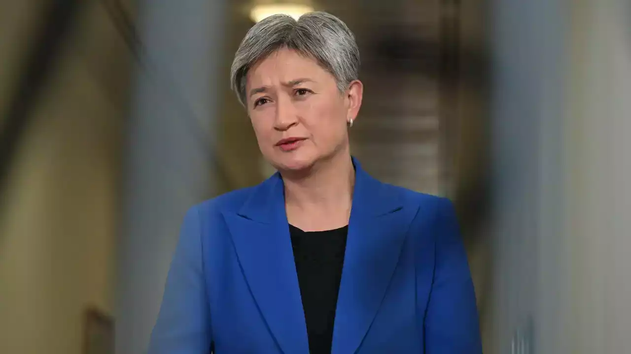 Australia sanctions Russia steel magnate as Penny Wong reiterates support for Ukraine