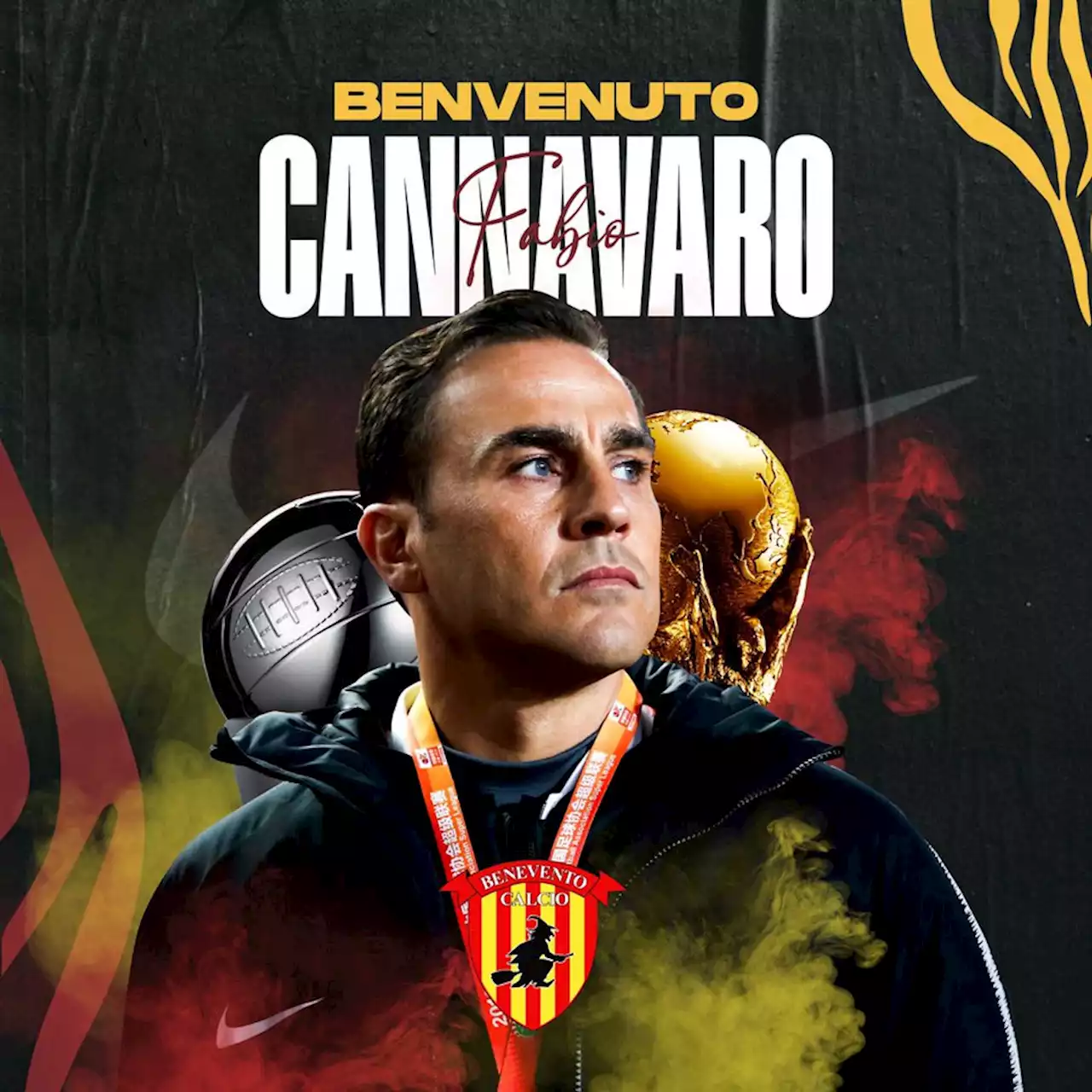 Benevento, ufficiale l'arrivo di Cannavaro