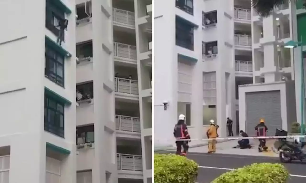 Woman taken conscious to Changi General Hospital after fall from 5 storeys at Eunos Crescent