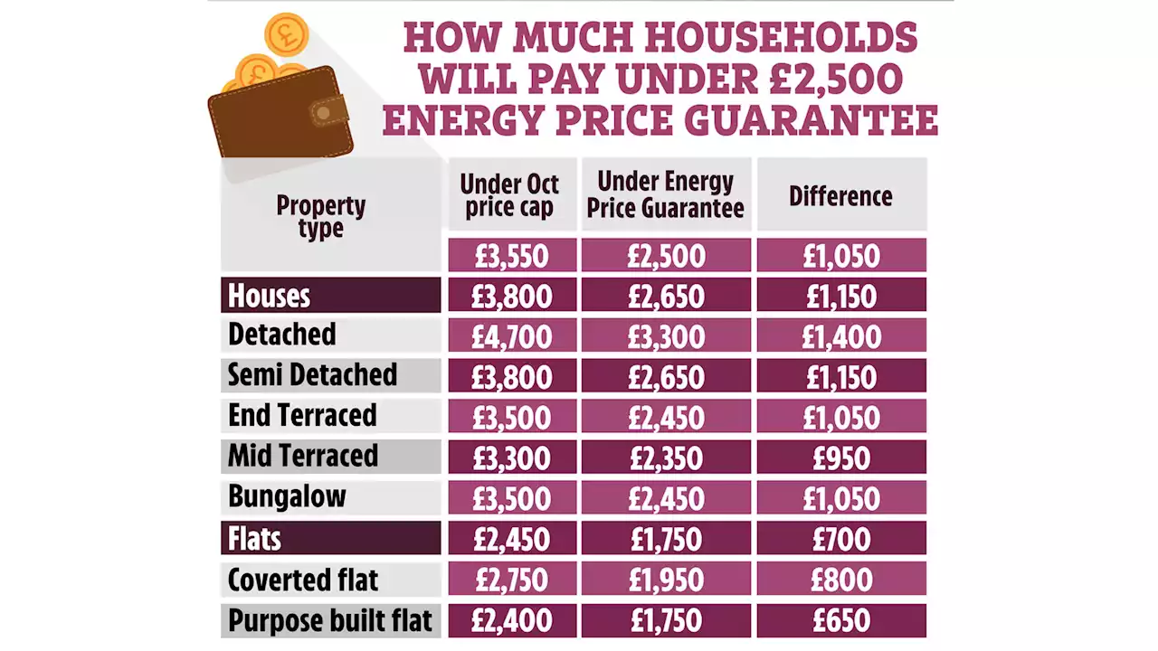 Exact amount households will pay for energy based on size of home under new plan