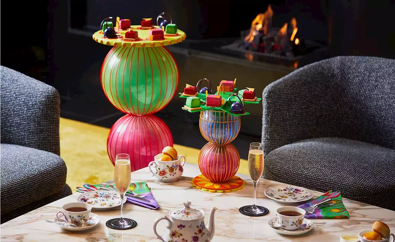 Yinka Ilori transforms afternoon tea at Bulgari Hotel, London