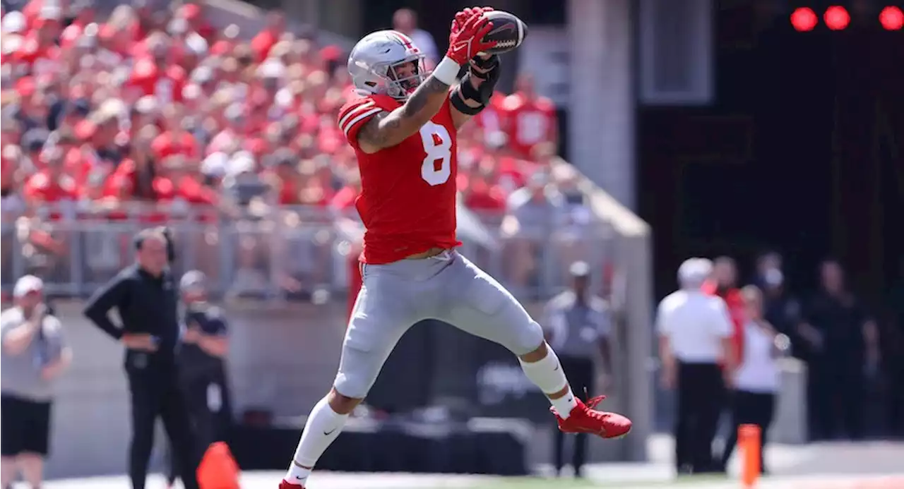 Cade Stover Emerging As Weapon in Ohio State’s Passing Offense After Working to Improve As Receiver This Offseason