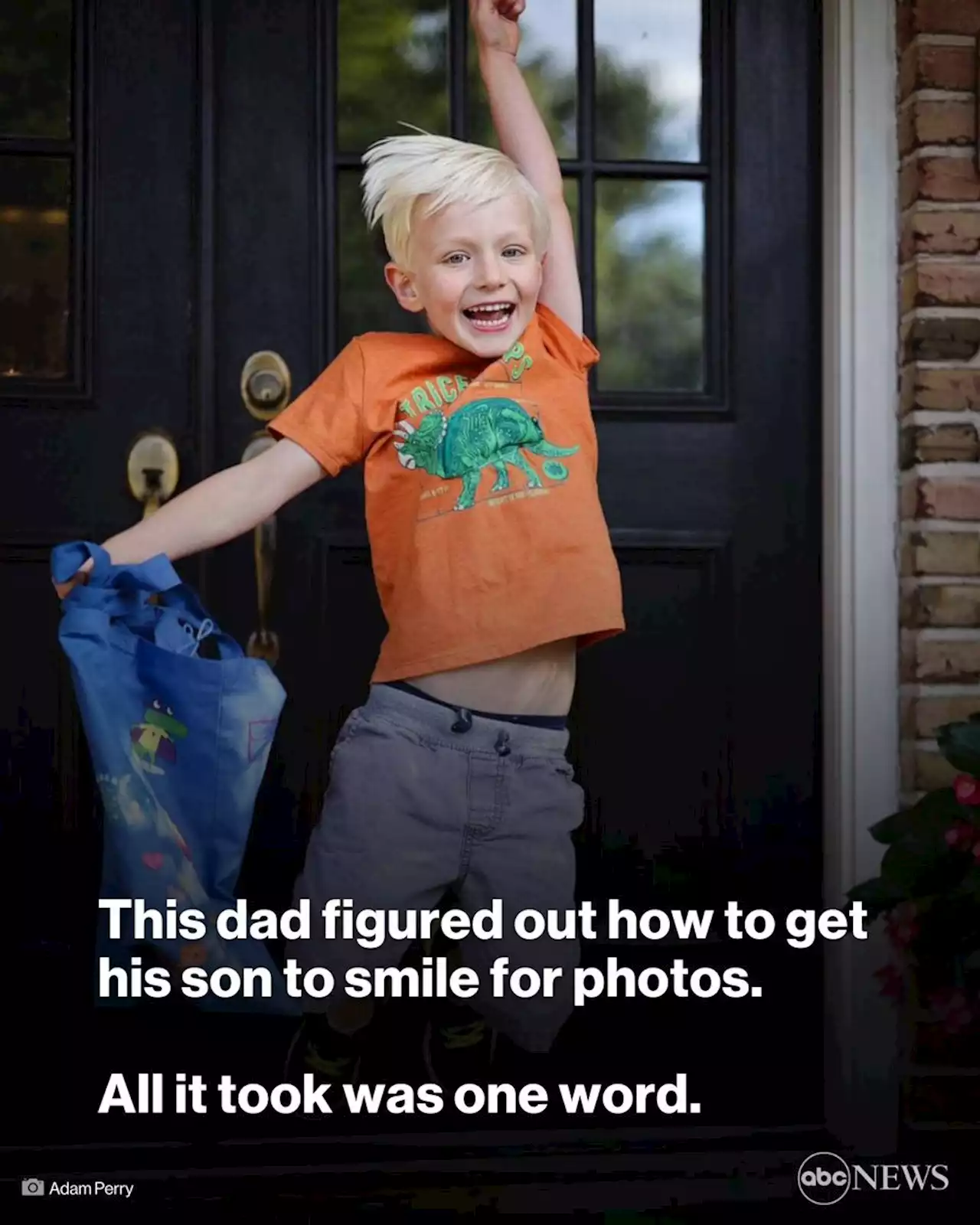 Dad's funny post about son's 1st day of school photos goes viral