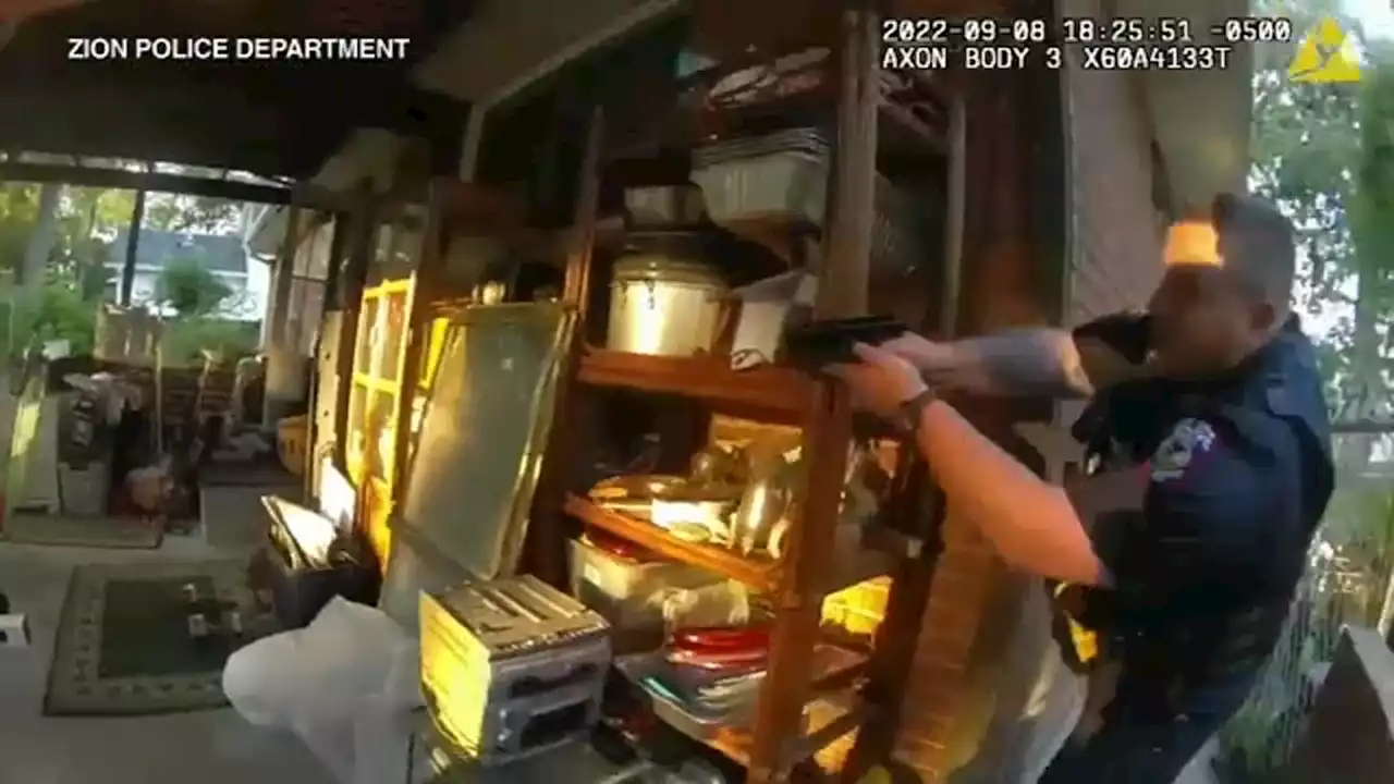 Bodycam video released shows deadly Zion police shooting of armed man