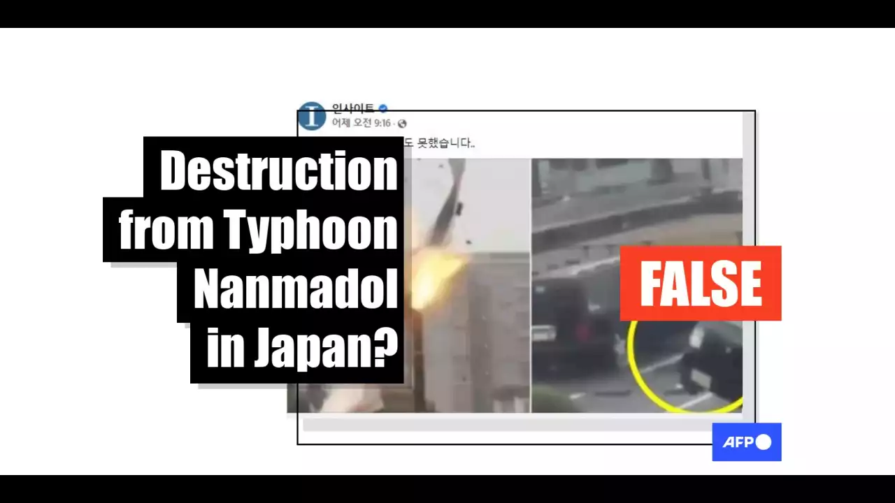 Videos have circulated in reports about Japan typhoon destruction since 2018, not filmed in 2022