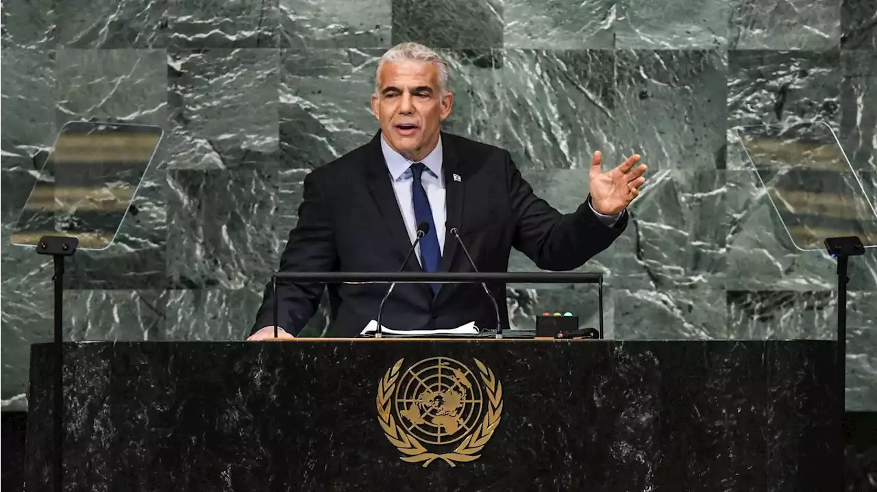 Israeli Prime Minister Lapid backs two-state solution in UN speech