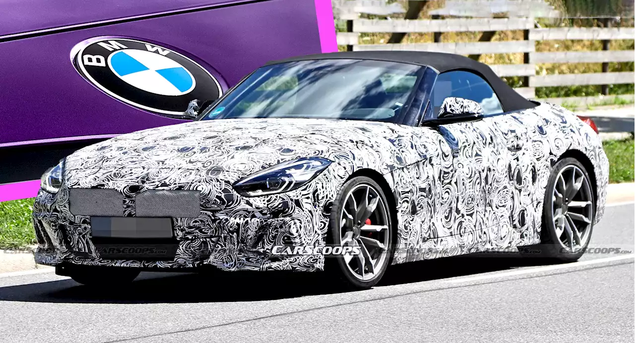 2023 BMW Z4 Facelift Leak Briefly Reveals Thundernight Metallic Purple | Carscoops