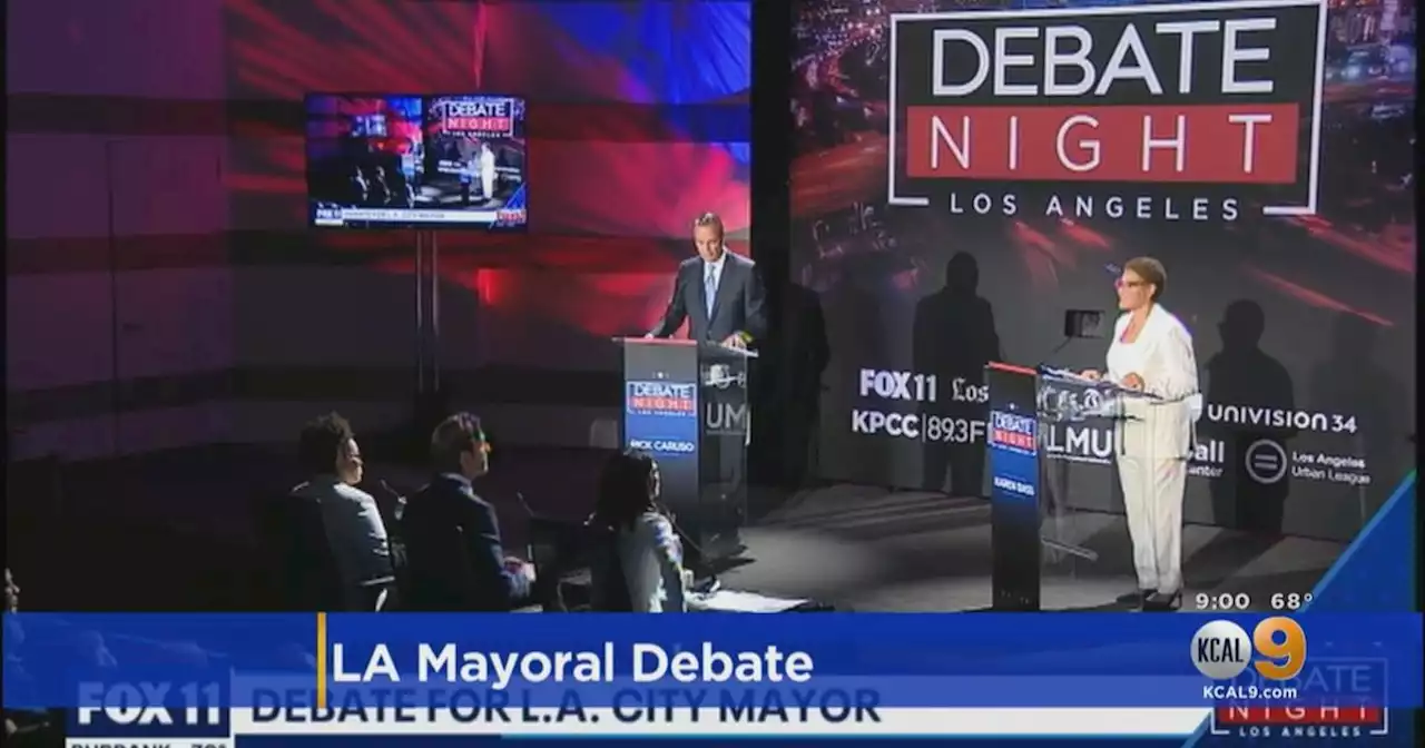 LA Mayor's Race: Bass, Caruso clash on homelessness, crime during debate