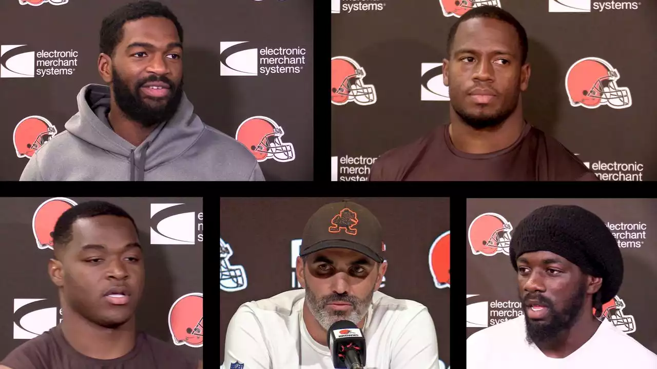 Watch Nick Chubb, Jacoby Brissett, Amari Cooper and other Browns discuss the Steelers game